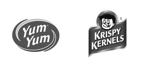 Les aliments Krispy Kernels et Yum Yum
