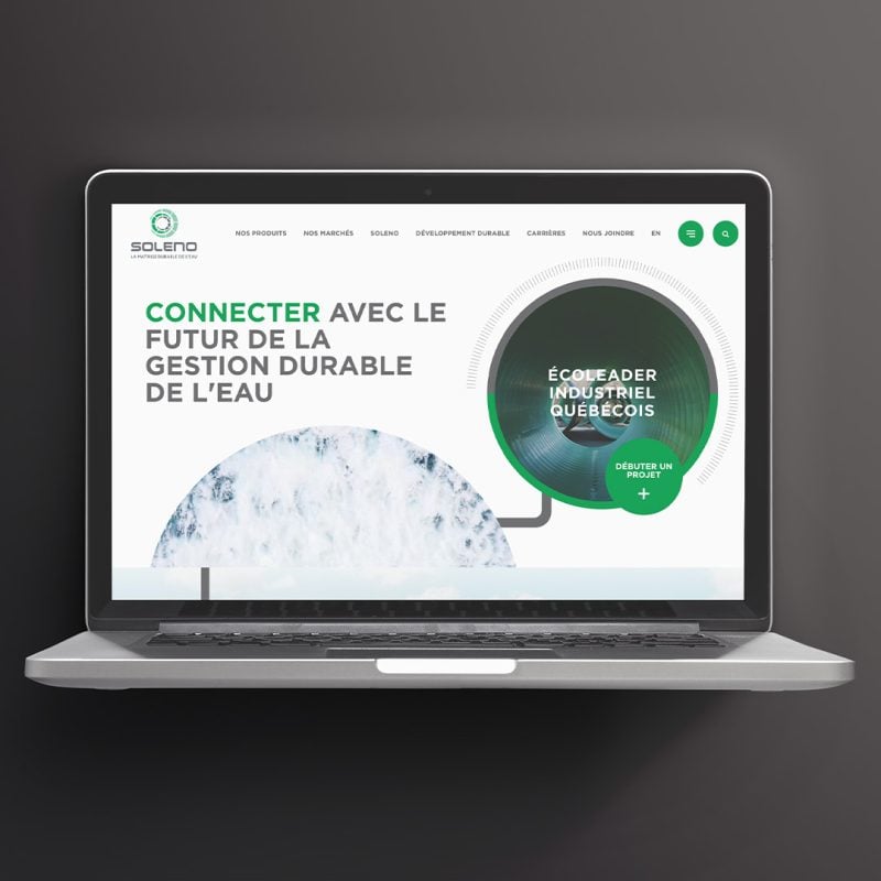 Conception du site de Soleno.com