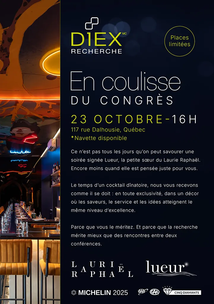 Diex Invitation congrès des cardiologues canadiens - sept24